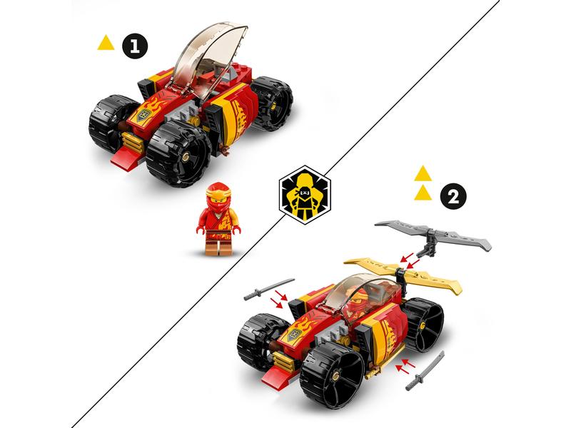 LEGO® Ninjago Kais Ninja-Rennwagen EVO 71780 Bauset mit Spielzeugflitzer
