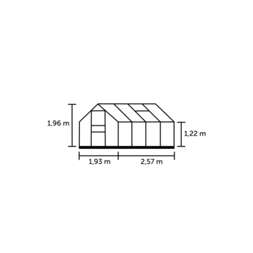 Tuinkas Royal Well Popular 86 met 3mm veiligheidsglas