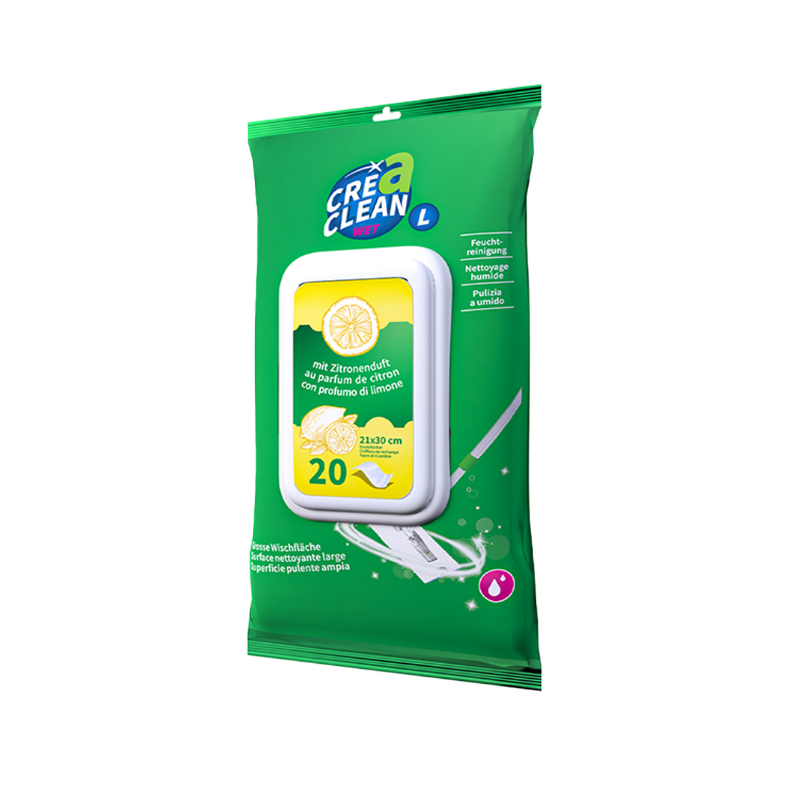 CREaCLEAN Wet L-Ersatztücher 20 Stk.