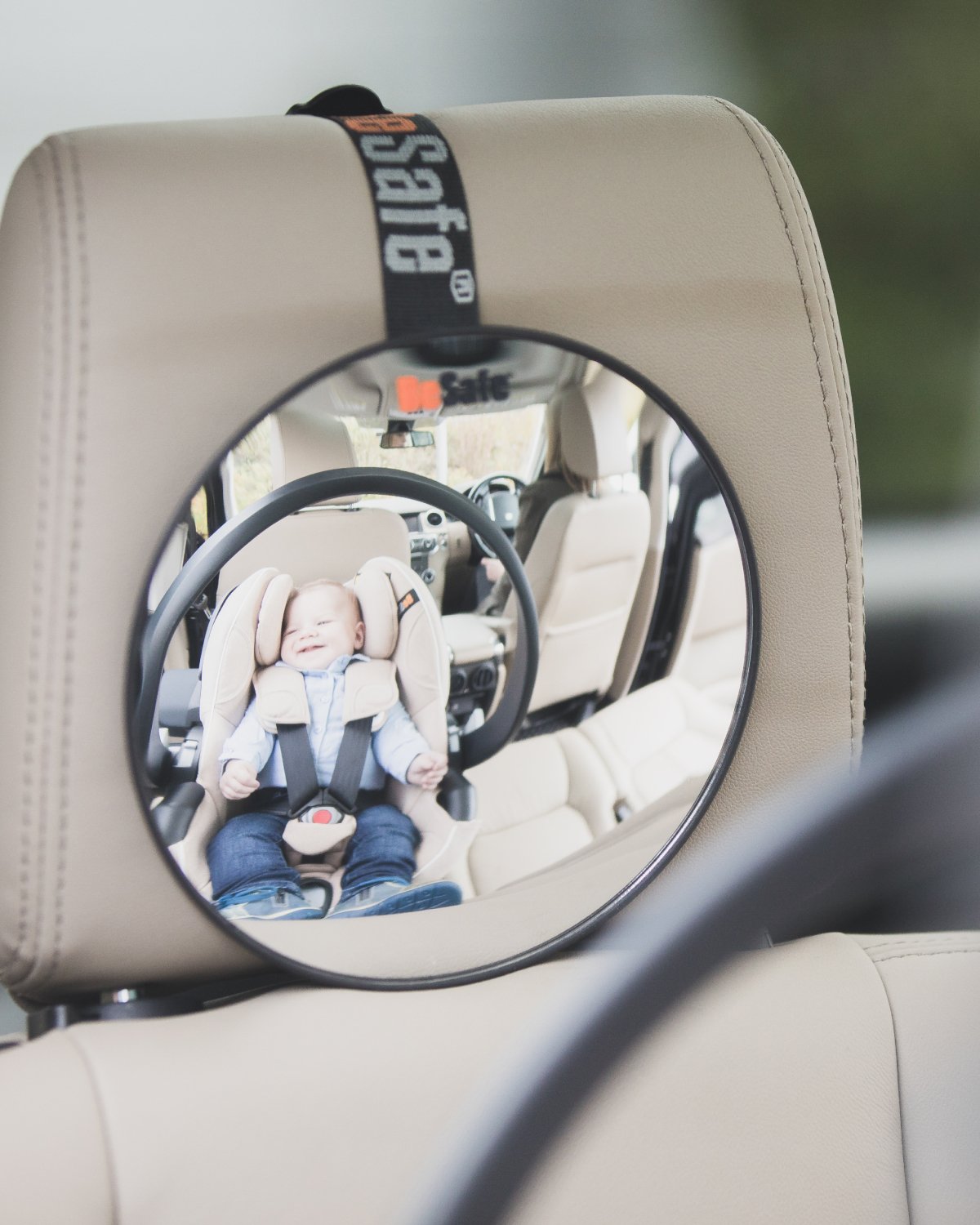 BeSafe Bilspeil Baby – Rundt Baksetespeil | Baby Mirror
