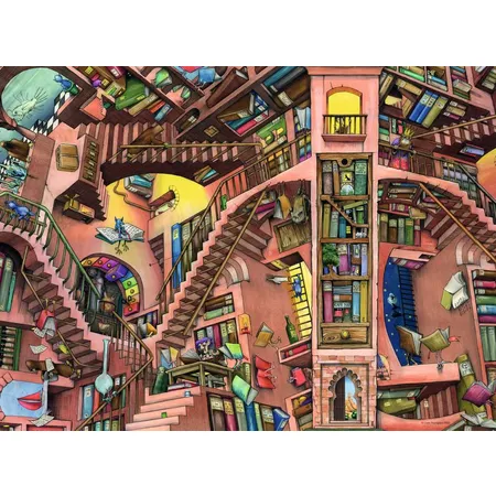 Ravensburger Puzzle - Ludicrous Libray, 500 Teile