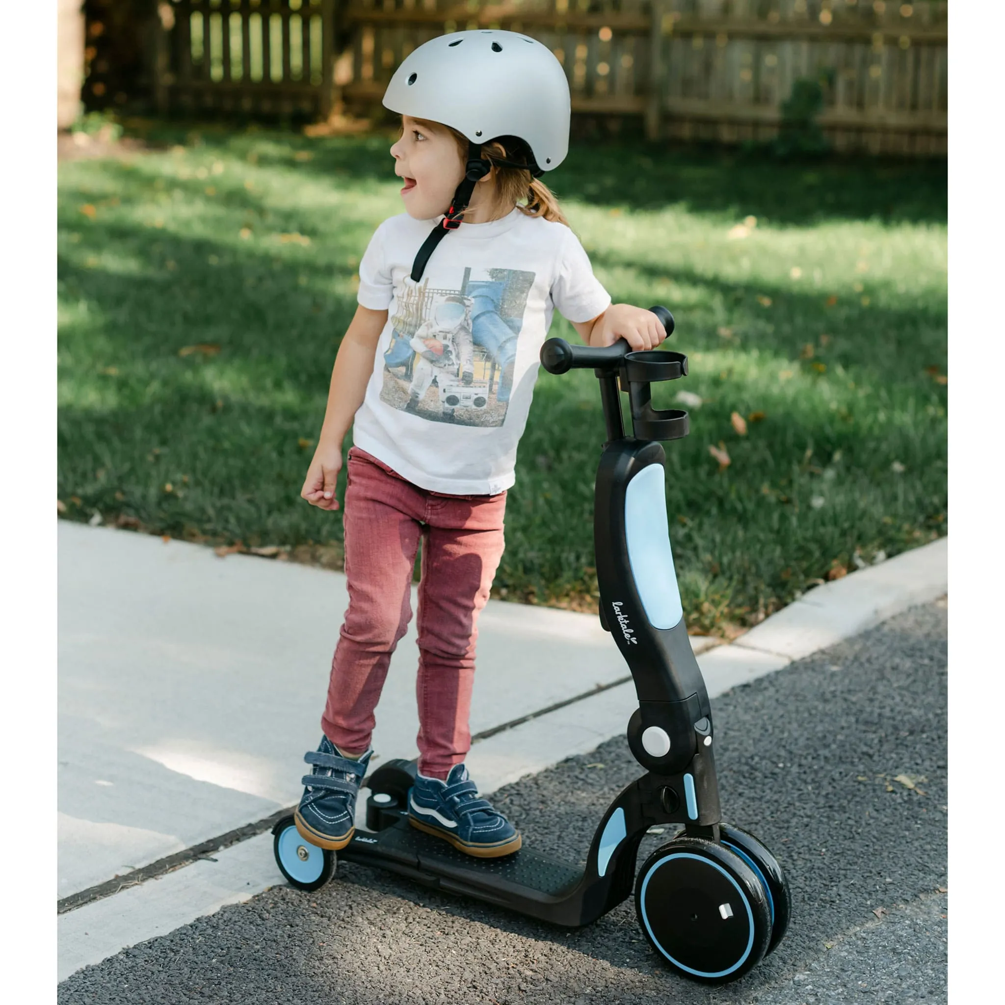 Larktale Trottinette 5 en 1 Scoobi™ - Rouge
