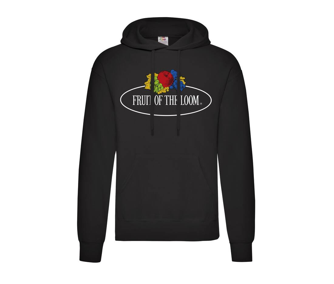 FRUIT OF THE LOOM VINTAGE SCV270 - Sweat capuche unisexe logo Fruit of the Loom