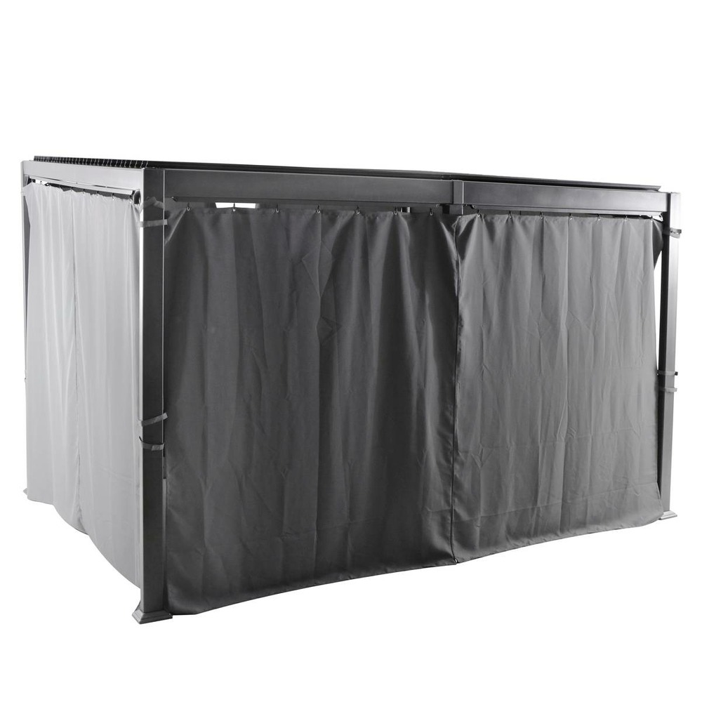 Rideaux pour pergola avila ardoise (6 rideaux)
