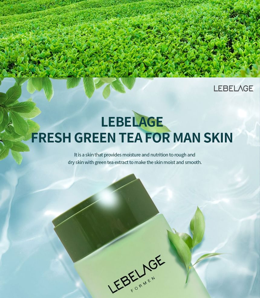 LEBELAGE - Verse groene thee voor de mannenhuid