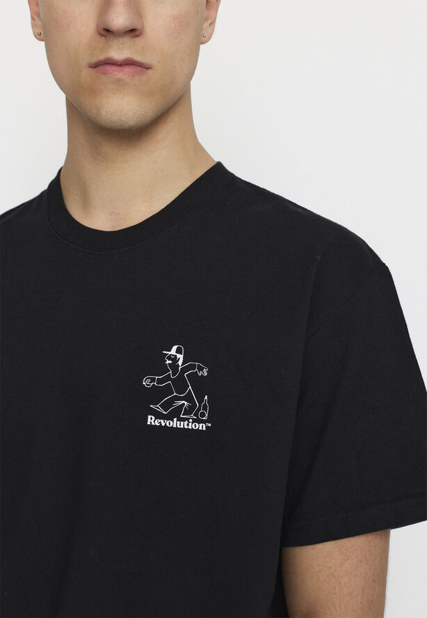 RVLT - Revolution Printed T-shirt Black