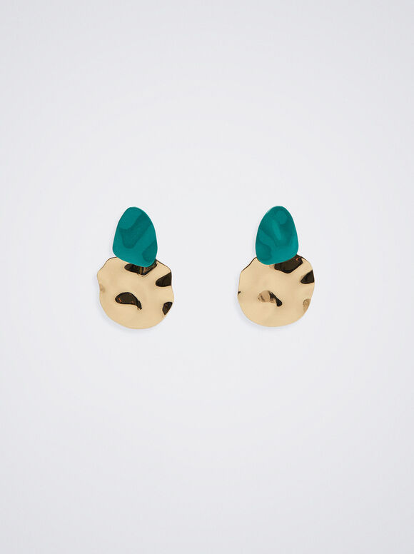 Brincos de esmalte - Verde