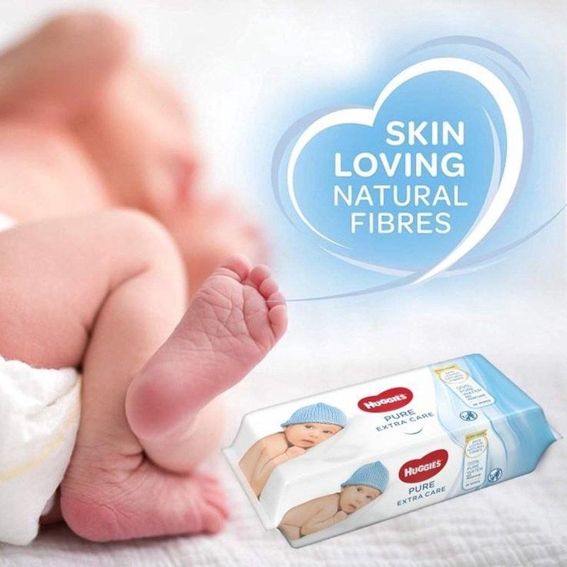 Huggies - Billendoekjes - Pure Extra Care - 99% Water - 56 Doekjes