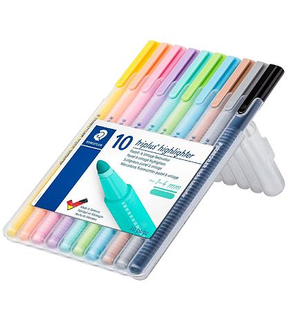 Staedtler Tuschen - 10 st. - Textmarker - Pastel & V