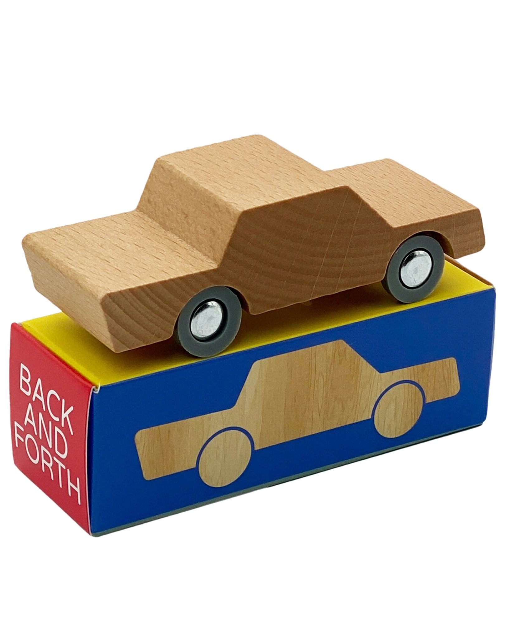 Spielzeugauto WOODY aus Holz in natur