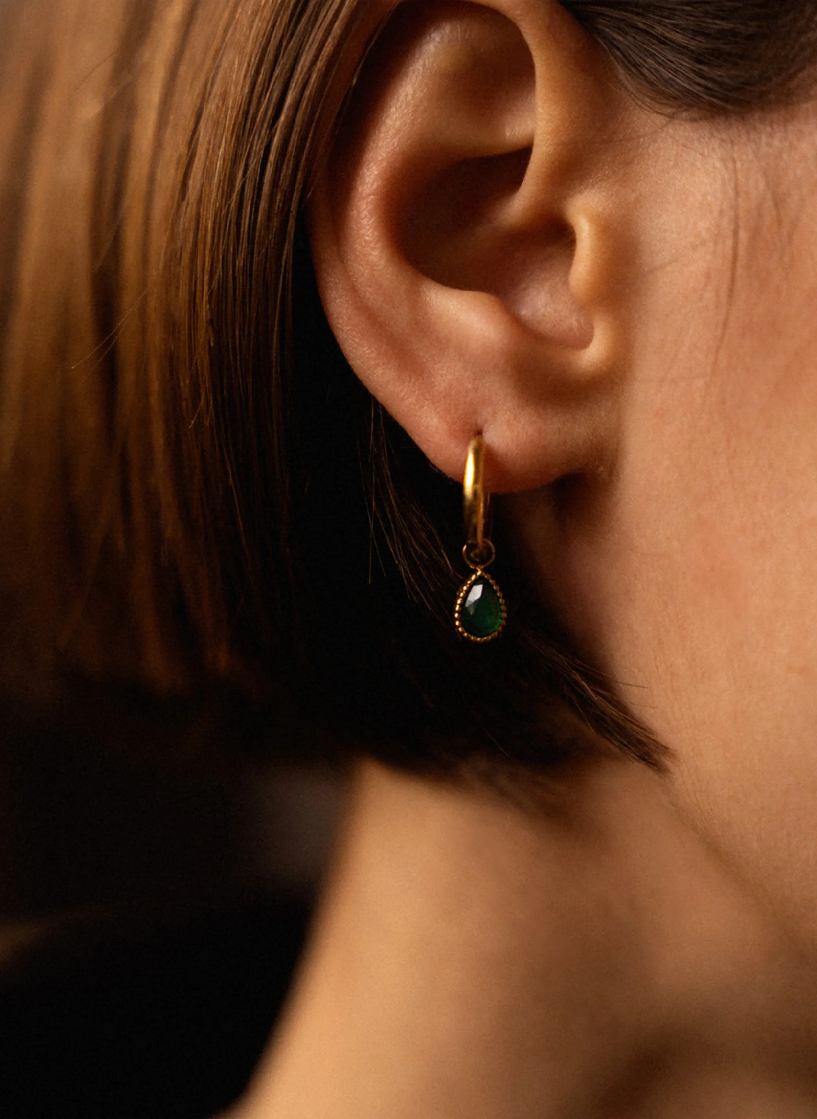 HELENE - Boucles d'oreilles en acier inoxydable | Doré