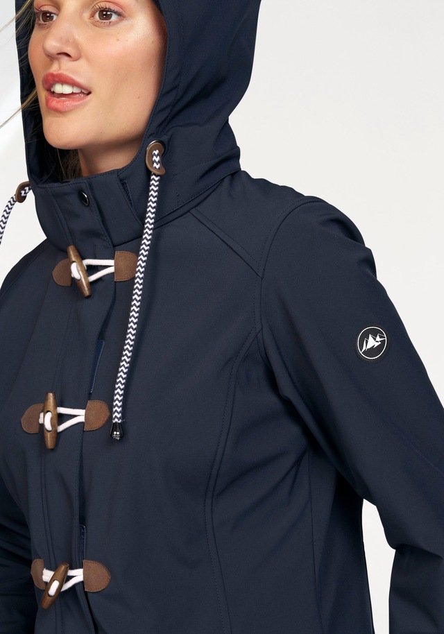 Polarino Softshelljacke mit Kapuze für Übergangszeiten,  atmungsaktiv,  winddicht,  wasserabweisend