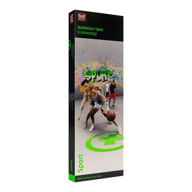 Bort Stabilogen Sport Kniebandage Größe 4 schw / grün, 1 St
