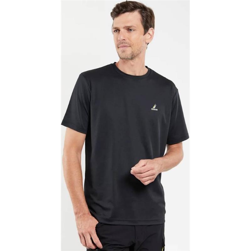 Tee Shirt Manches Courtes Homme Bermudes Valewood - Noir