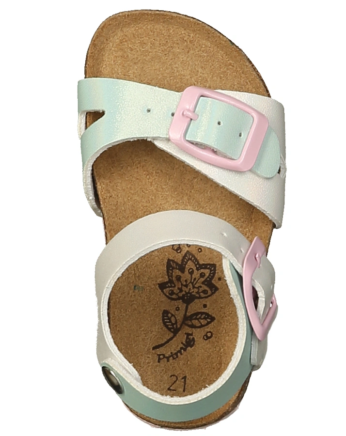 Sandalen AURORA in weiß/aqua