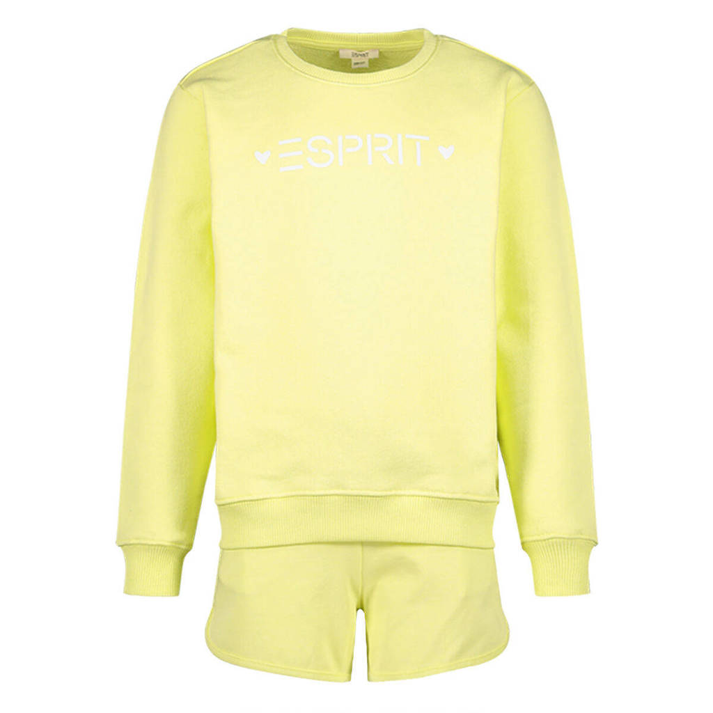 ESPRIT sweater + short geel