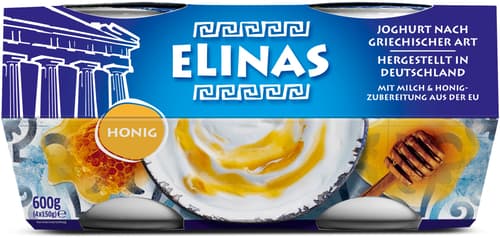 Elinas griechischer Joghurt Honig 4 Stück