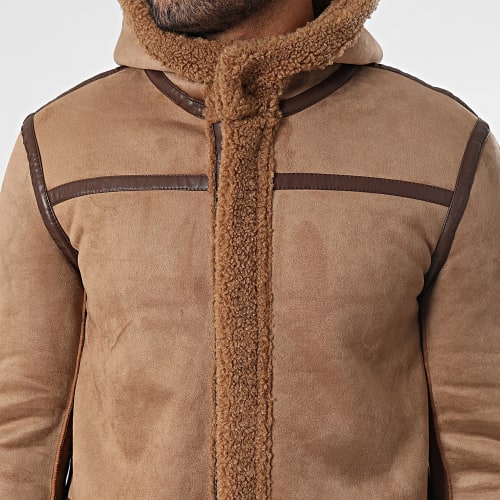 Manteau Capuche Camel
