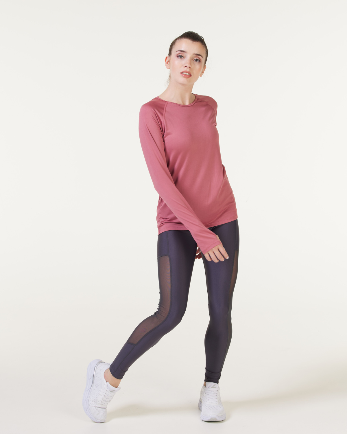 LEVITY Ace Mesh Pocket Tights Grey Ebony