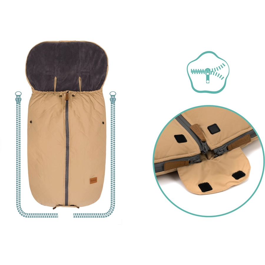 fillikid Winterfußsack Kamet Polyester cappuccino