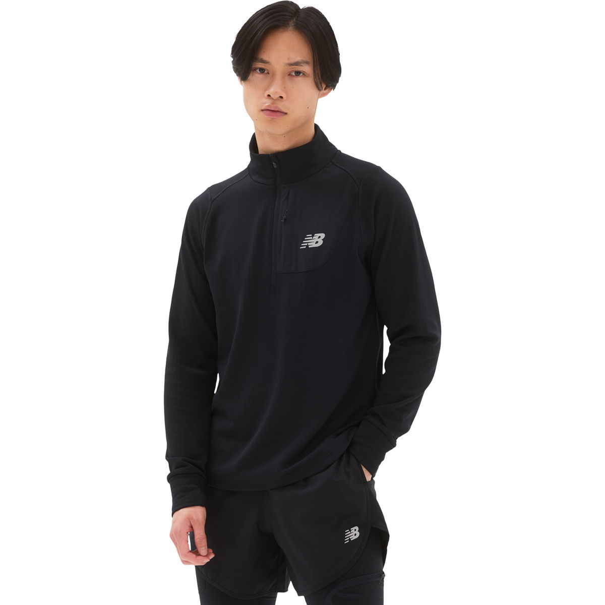New Balance Heat Grid Half Zip Løbetrøje Herre