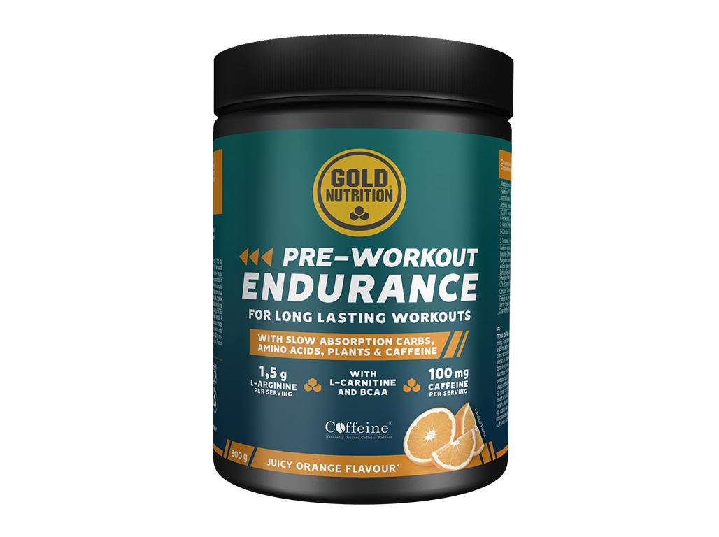 SUPLEMENTO GOLDNUTRITION PREWORK ENDURANCE LARANJA 300G