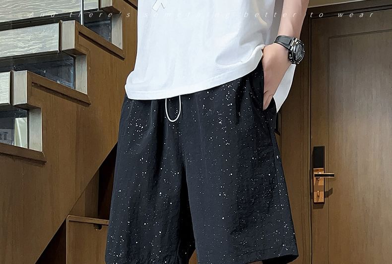 Soulcity - Shorts met trekkoord en print