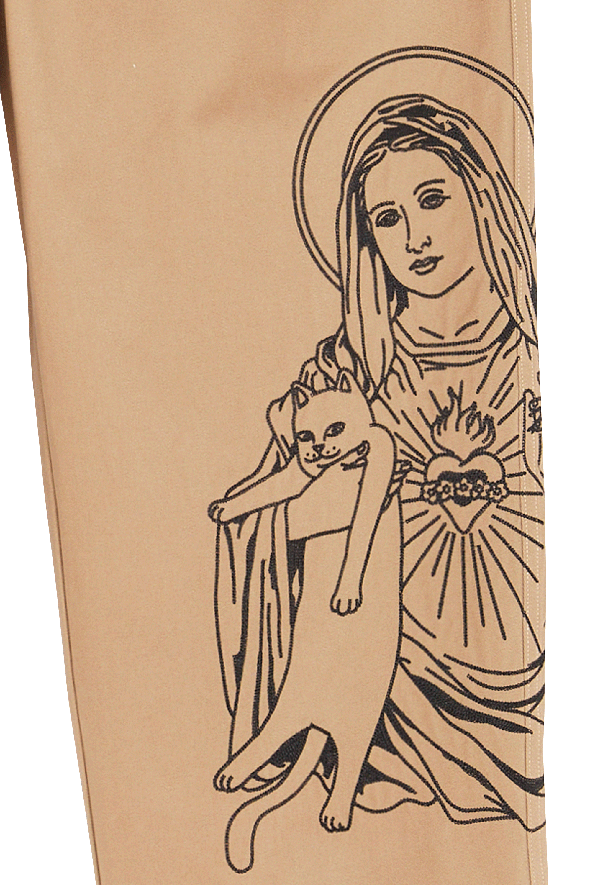 RIPNDIP Pantalon MOTHER MARY Marron