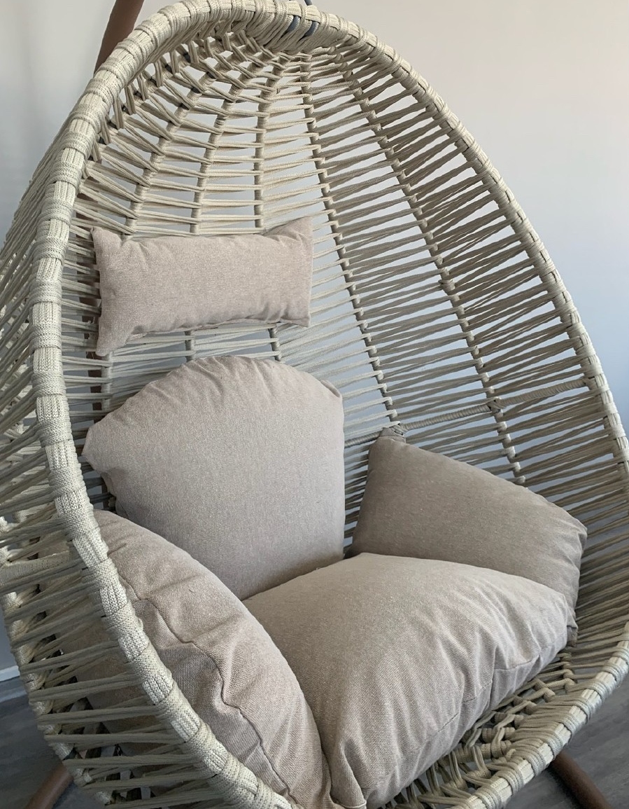 Freischaukler 'Alexis'  mit Polstern, beige, H 200 cm, B 115 cm, T 120 cm günstig bestellen