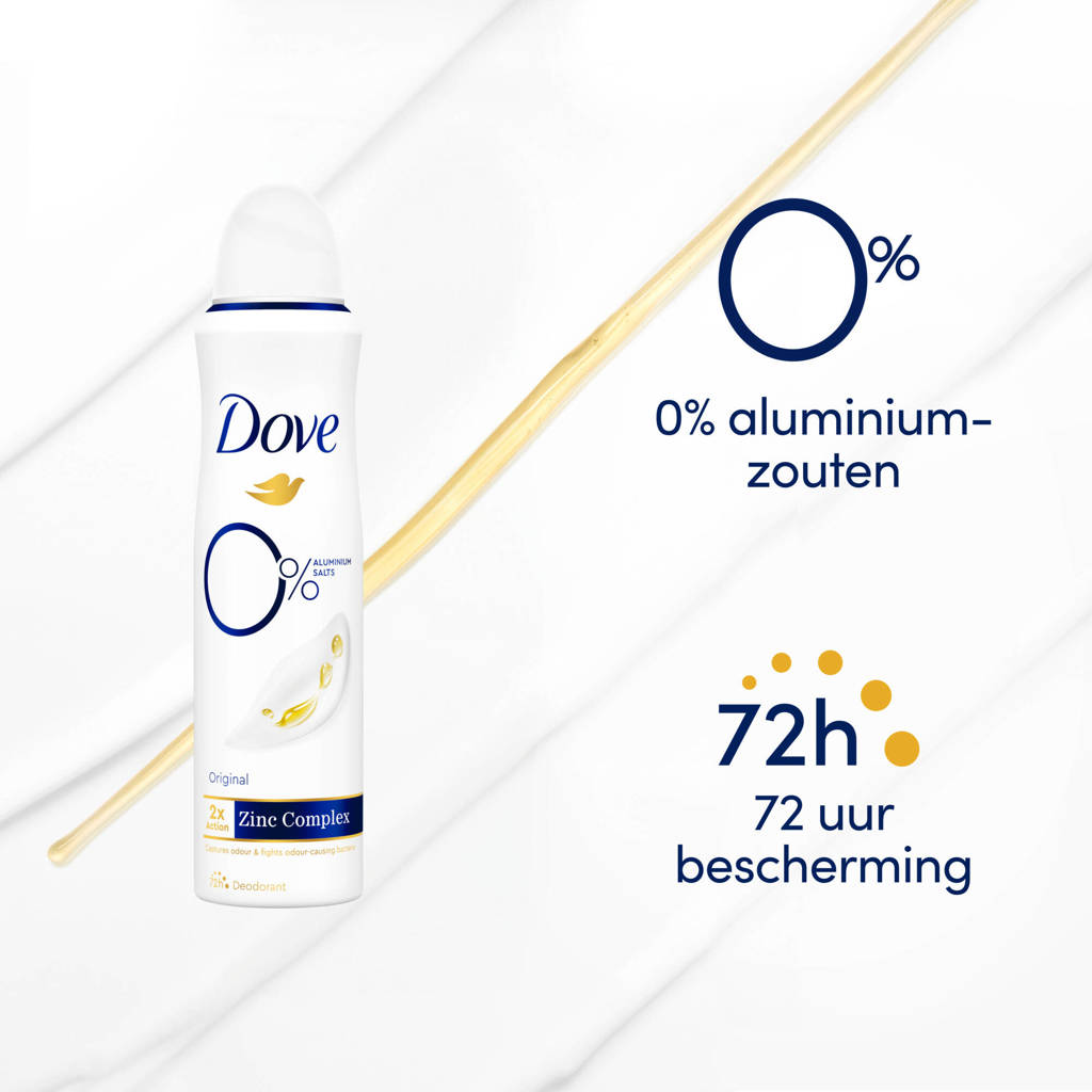 0% Aluminiumzouten Original deodorant spray - 6 x 150 ml