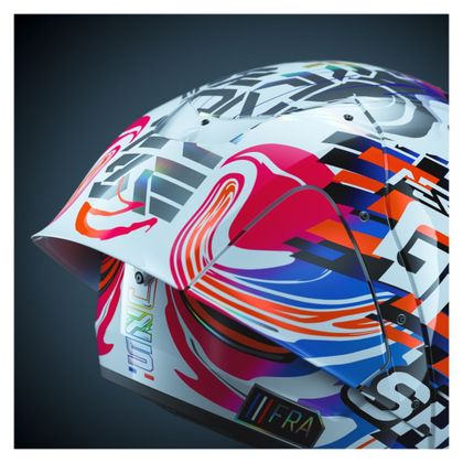 Casque Shark AERON-GP REPLICA ZARCO GP DE FRANCE - Violet / Bleu