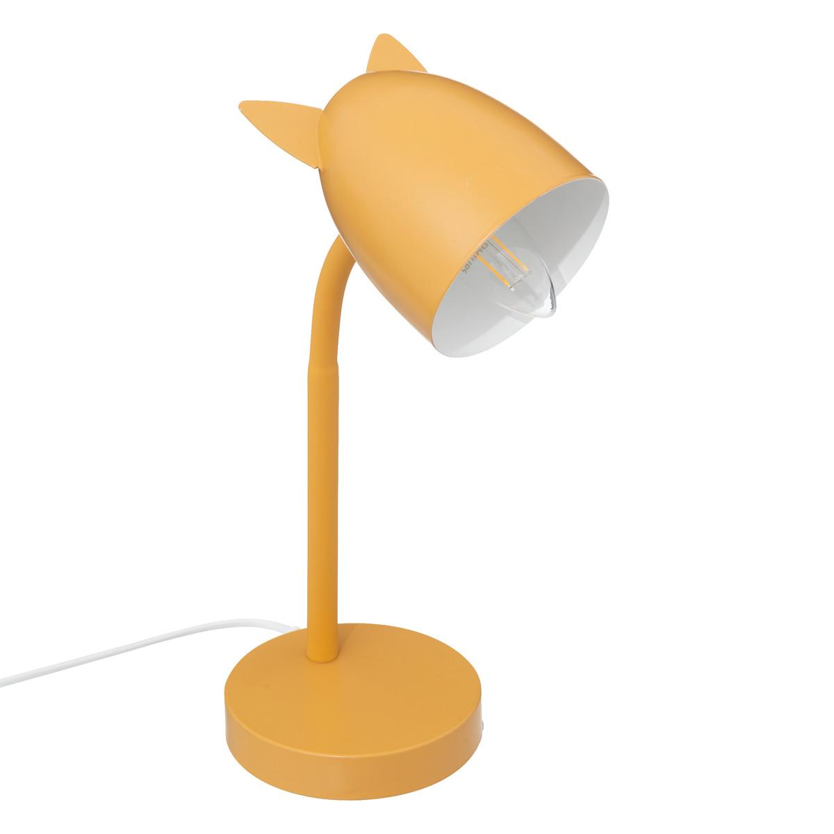 LAMPE METAL OREILLE OCRE H.31CM
