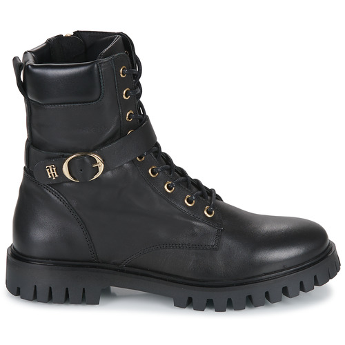 Tommy Hilfiger - Buckle Lace Up Boot - Noir