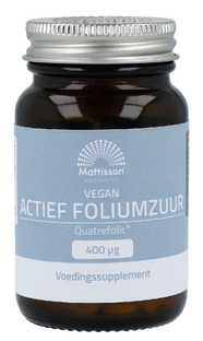 Mattisson HealthStyle Actief Foliumzuur Tabletten 60TB