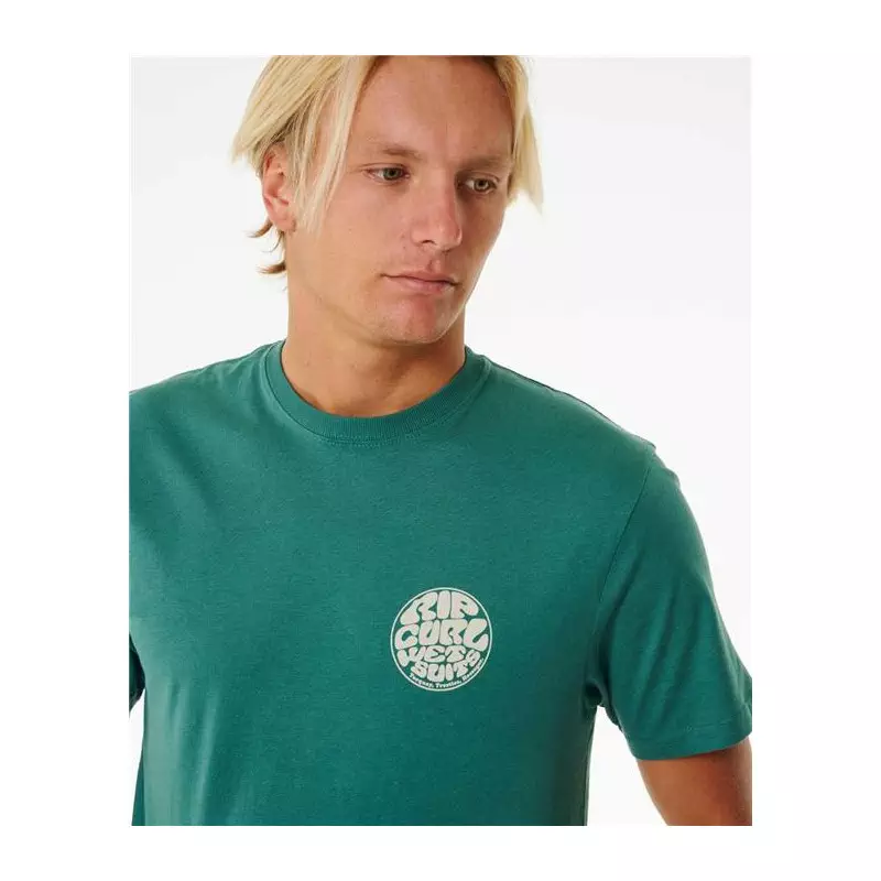Teeshirt RIPCURL Wetsuit Icon Tee Washed Green