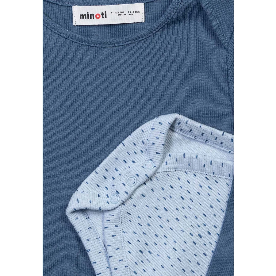 Minoti 2er Pack Bodys blau
