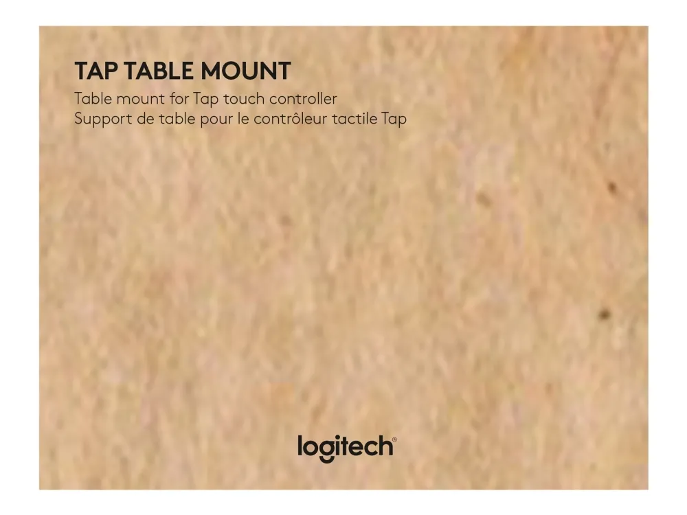 Logitech Tap Table Mount - Videokonference-controllermonteringssæt - for Room Solution Base Bundle, Huddle, Large; Tap