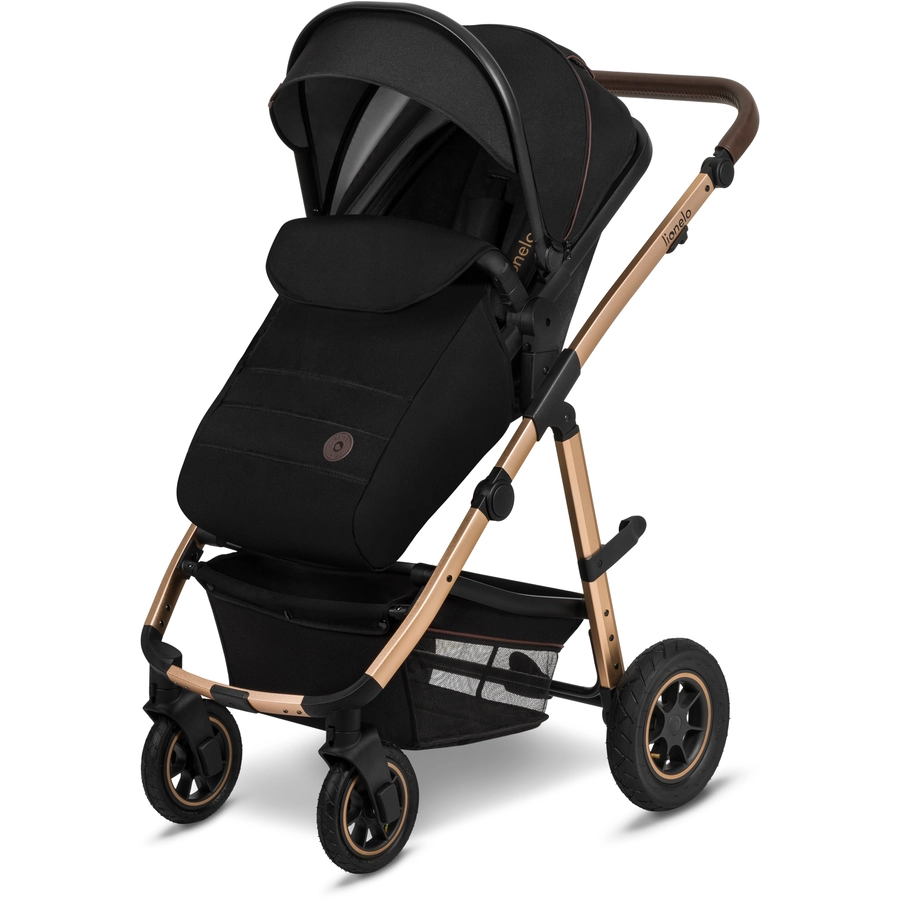 lionelo Kombikinderwagen Amber 2 in 1 Black Onyx