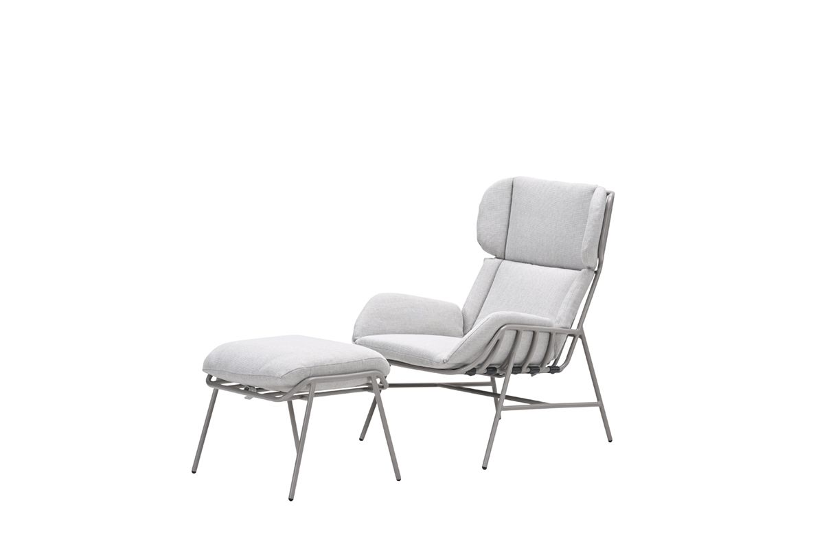 Garden impressions livorno relax fauteuil incl. Voetenbank