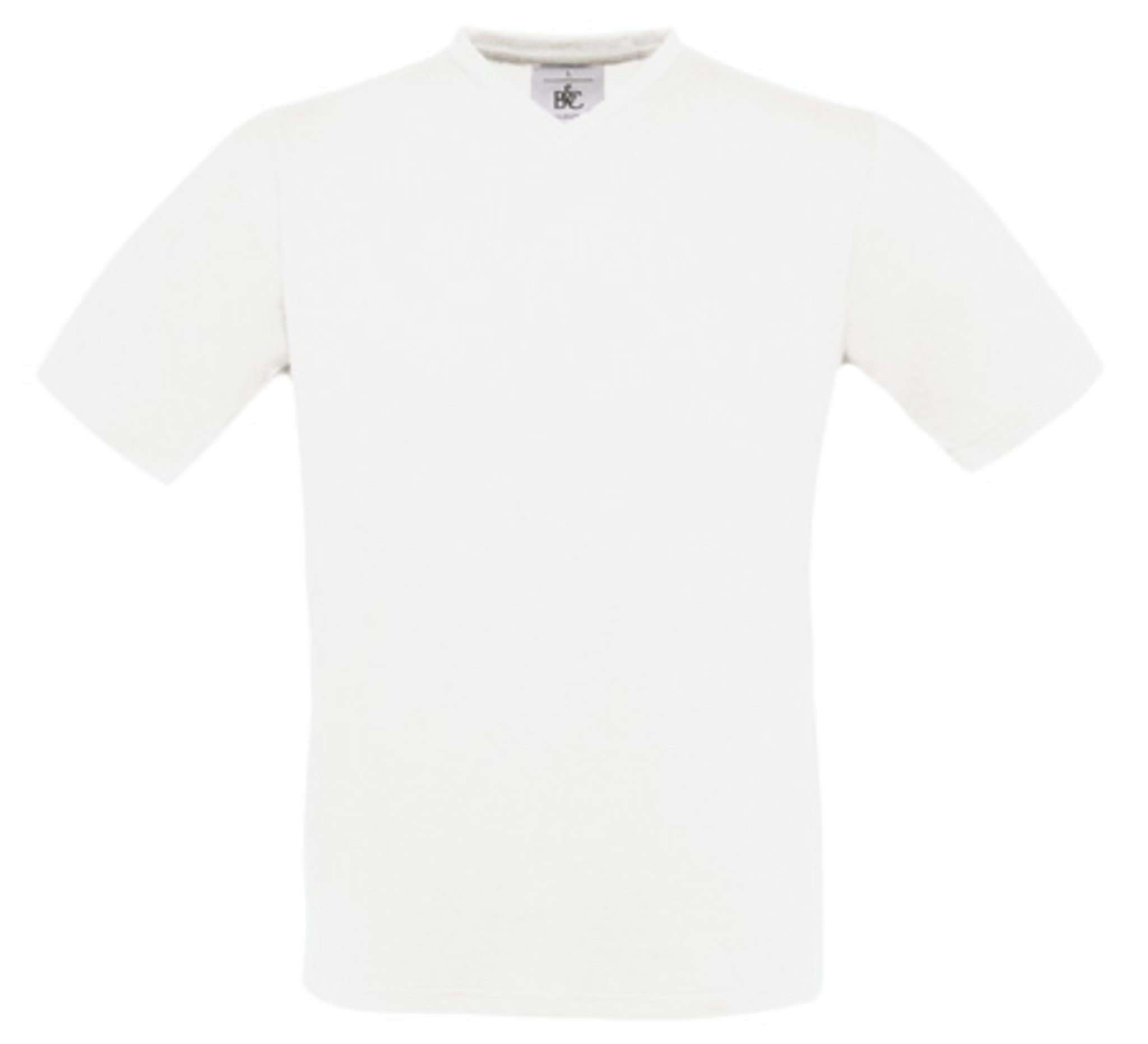B&C Collection BA108 - T-shirt Col V Double Épaisseur Confort