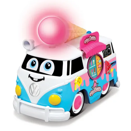 Bauer Magic Ice Cream Bus VW Samba 20cm, 3 Sprachen (DE/EN/FR)