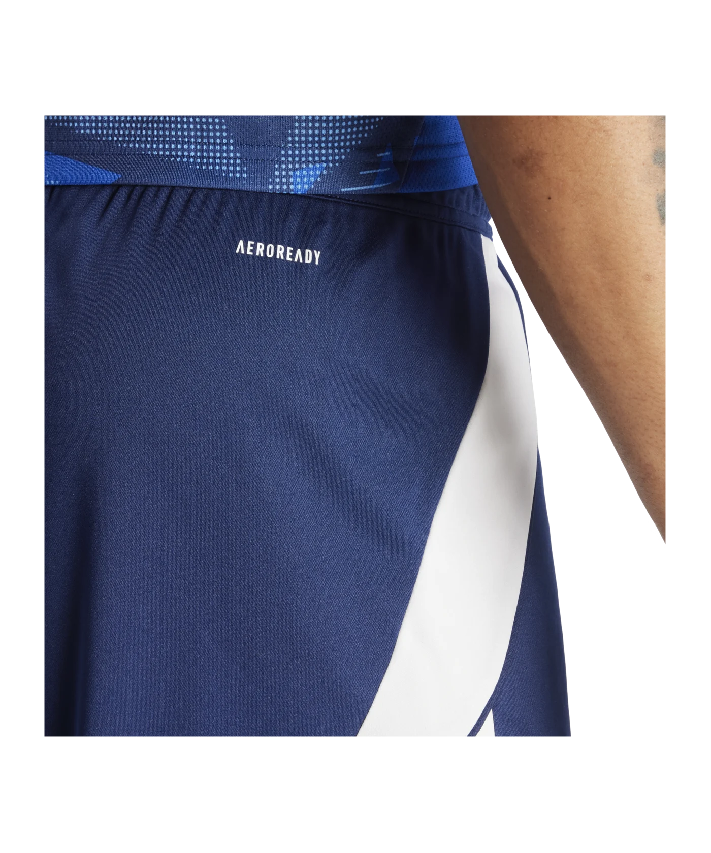 adidas Tiro 24 Short Blau Weiss