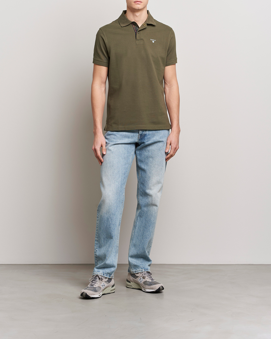 Barbour Lifestyle Tartan Pique Polo Olive