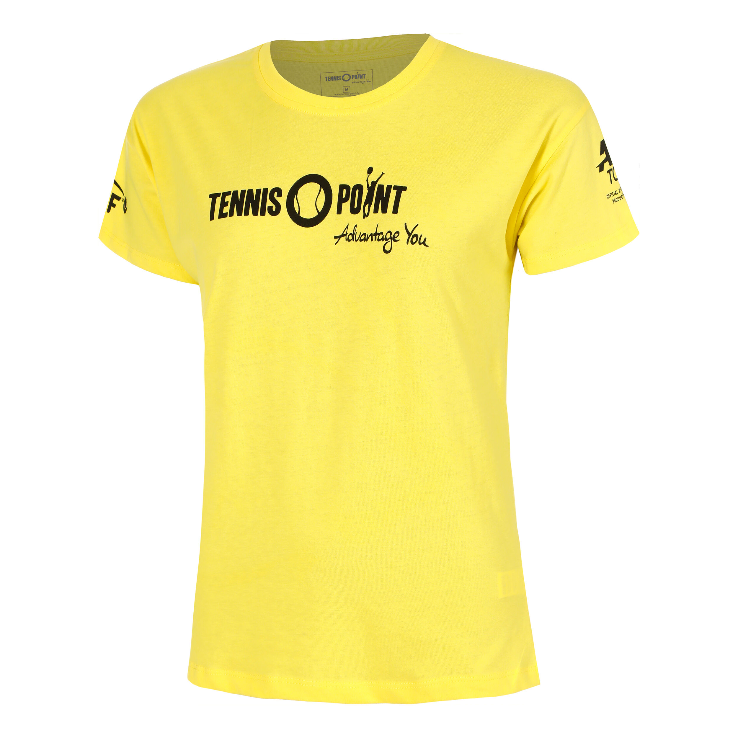 Tennis-Point Team Yellow T-shirt Femmes - Jaune , Noir