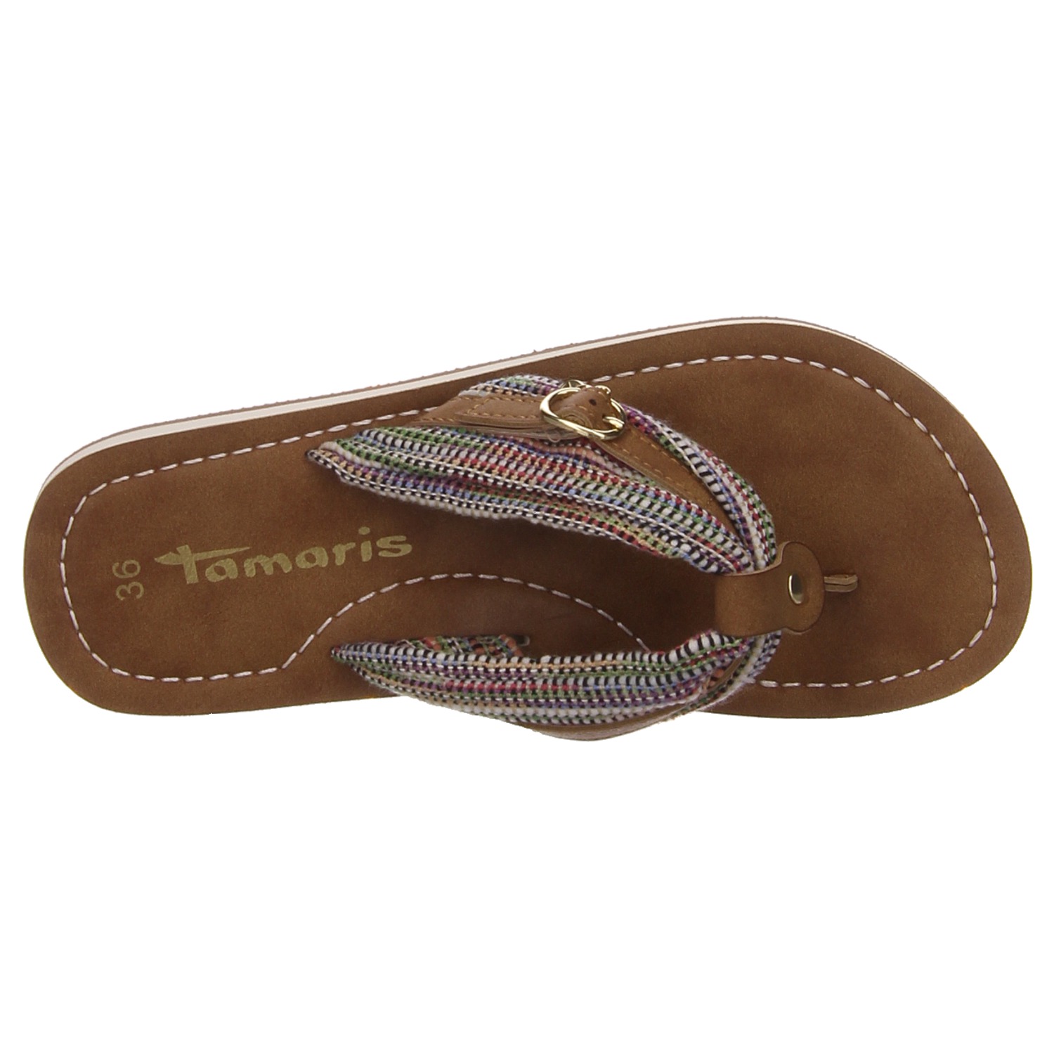Tamaris Pantolette bunt braun