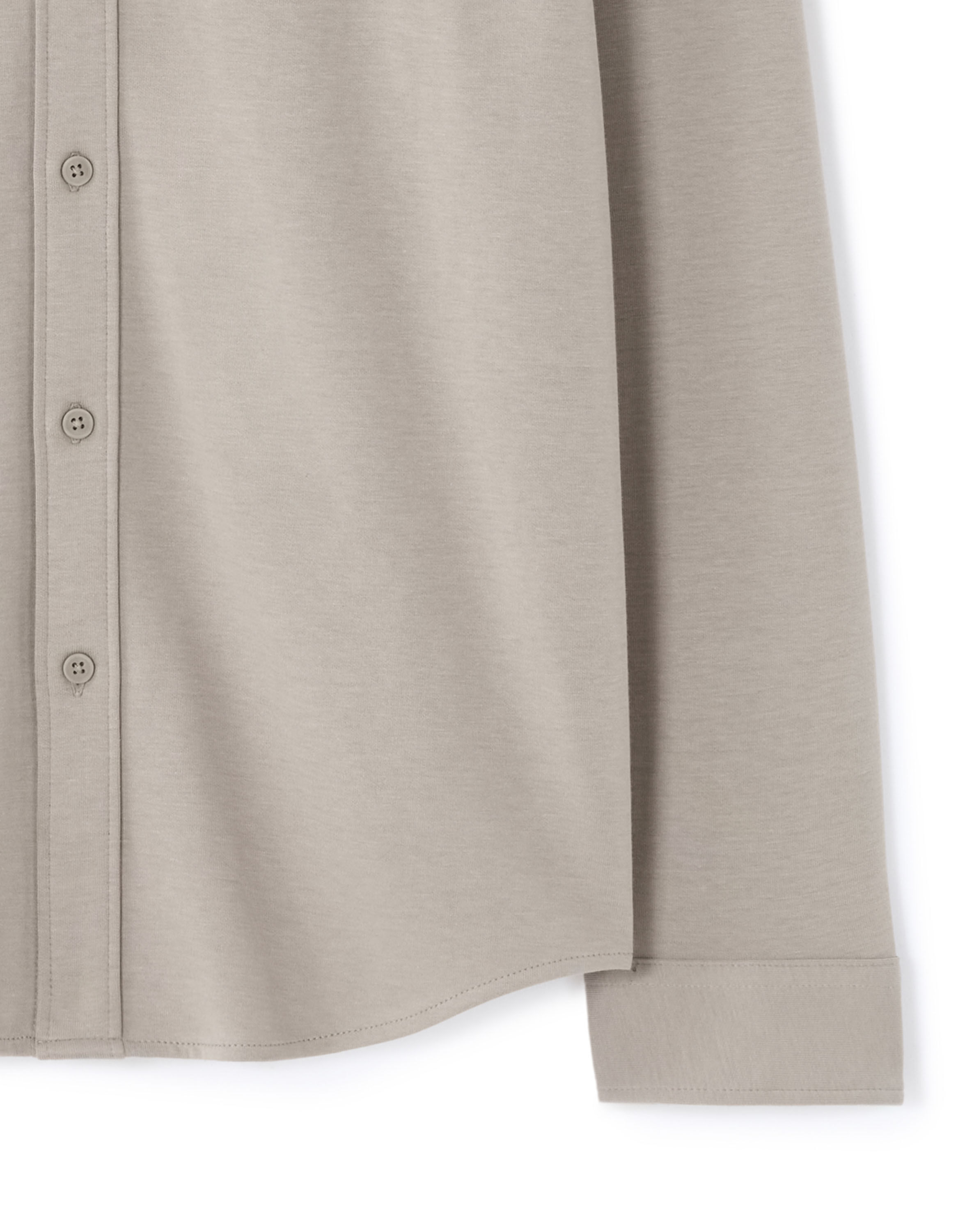 Chemise regular en jersey - gris