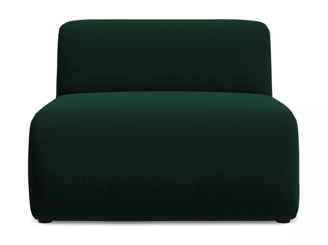 Fauteuil pour canapé modulable en velours - bouteille verte - EKAHI