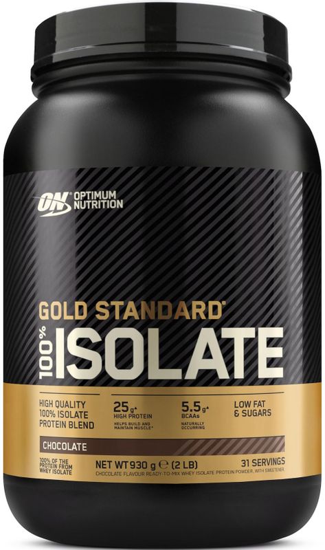 Optimum Nutrition Gold Standard 100% Isolate - Whey Protein Isolaat - Chocolate Eiwitshake - 930 gram (31 shakes)