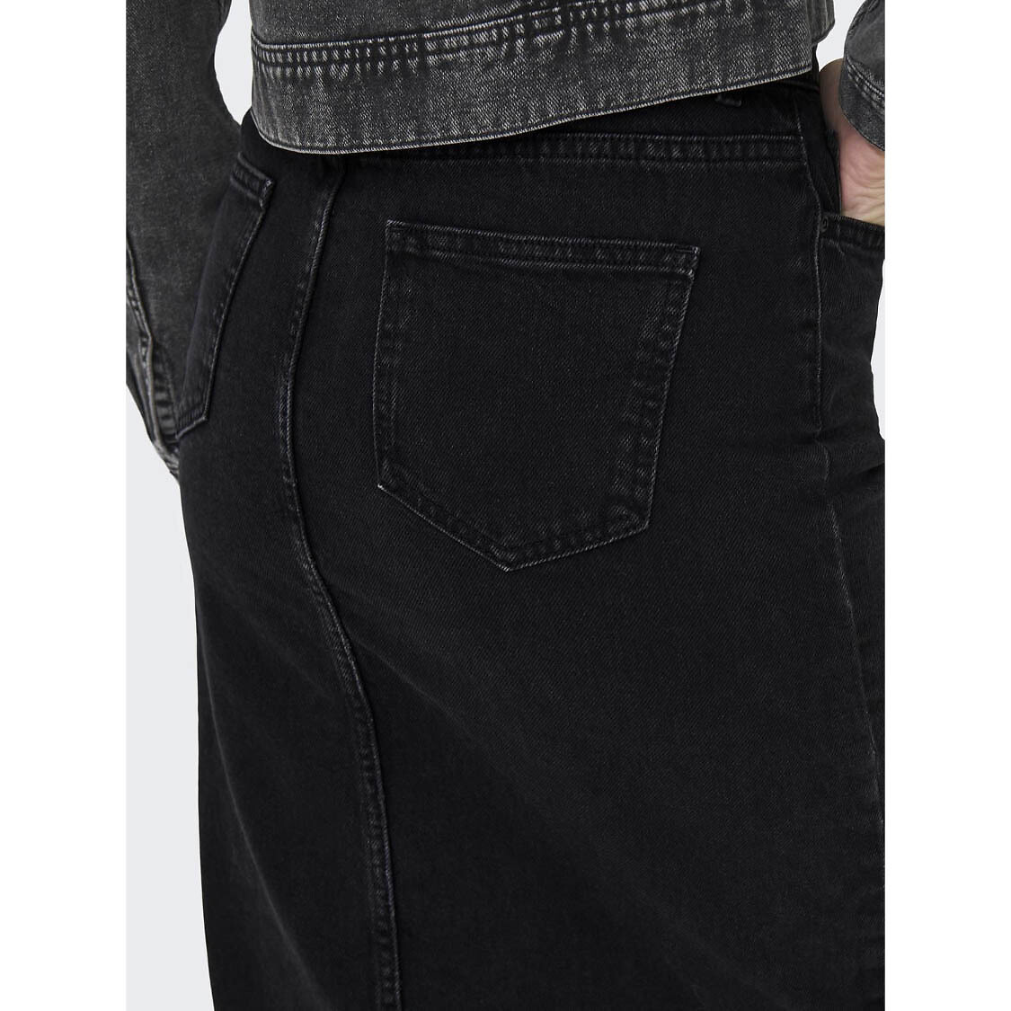 SOMENTE<br>Saia midi jeans