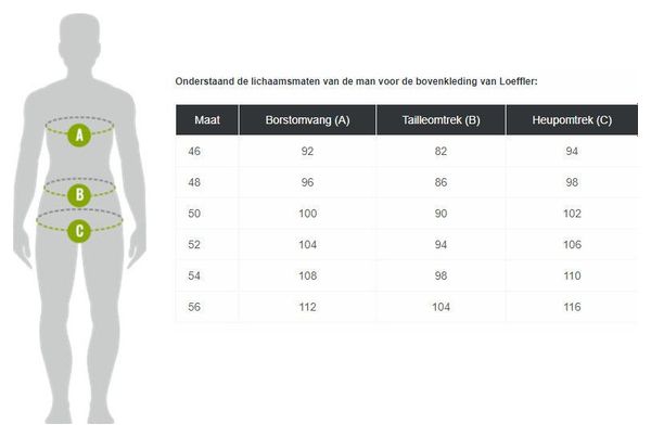 Maillot de cyclisme Loeffler à manches longues M / L / S Jersey polaire-Vert